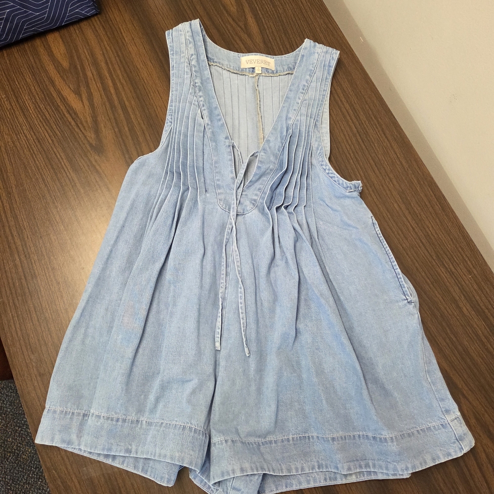 Light Blue Denim Jumpsuit